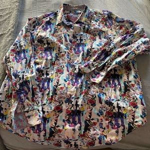 Robert Graham, long sleeve button up men shirt